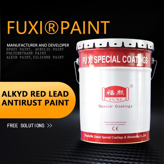 Peinture anti - rouille au plomb rouge alkyde